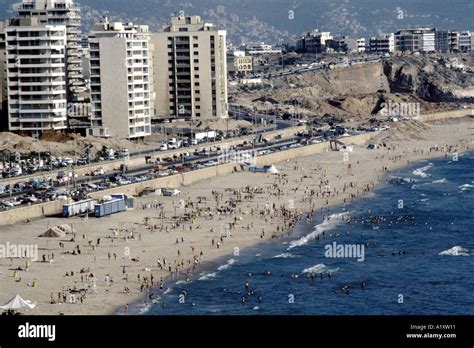 BEACH IN BEIRUT LEBANON Stock Photo: 3379472 - Alamy