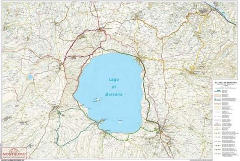 LAGO DI BOLSENA | carte touristique GlobalMap | nostromoweb