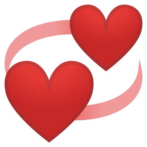 Revolving hearts Icon | Noto Emoji People Family & Love Iconset | Google