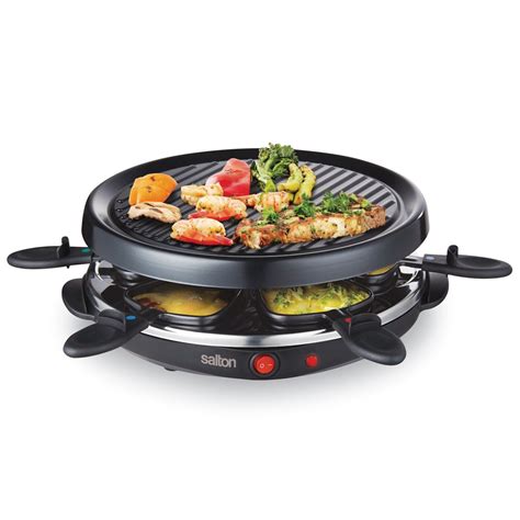 6-Person Electric Tabletop Party Grill & Raclette | Collections Etc.