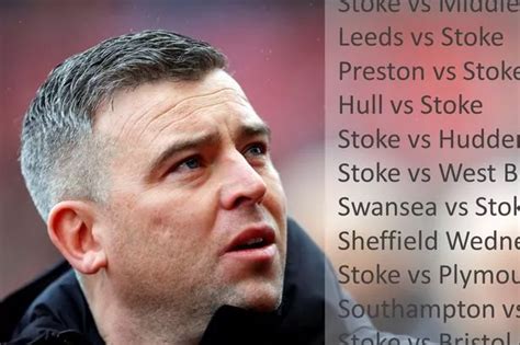 Stoke City fixtures compared to Sheffield Wednesday, QPR and rivals in ...