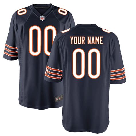 Youth Nike Navy Chicago Bears Custom Game Jersey