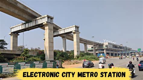 Electronic City Metro Station progress, Yellow line Namma metro - YouTube