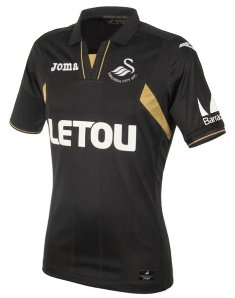 Black Swansea Jersey 17-18 | New Joma Swansea FC Third Kit 2017-2018 ...