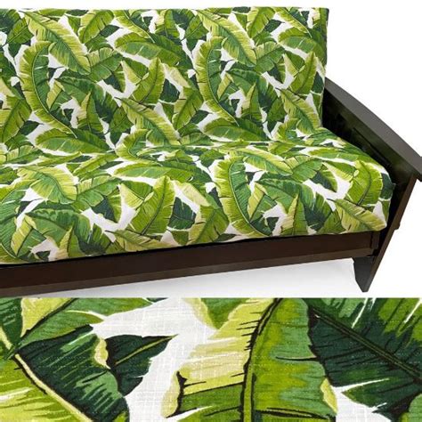 Outdoor Floridian Futon Cover Queen with pillows