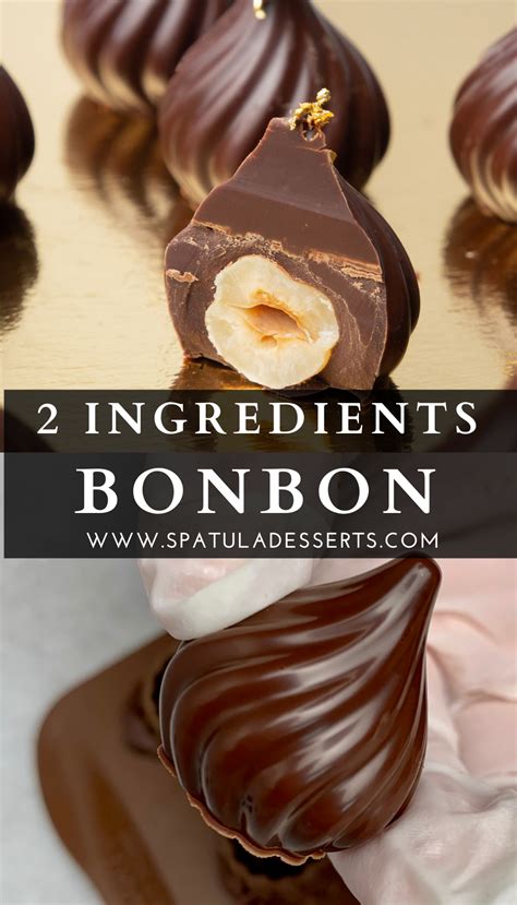 Simple 2 ingredients chocolate bonbon recipe with hazelnut filling | Chocolate recipes homemade ...