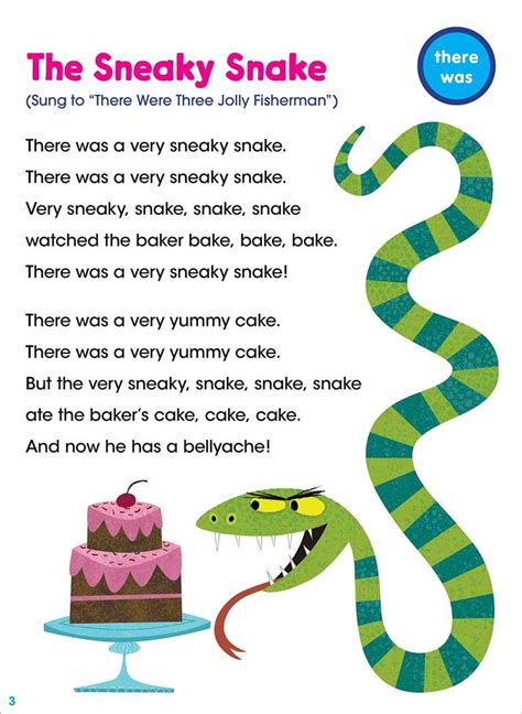 sneaky snake poem - Google Search | Sight word songs, Scholastic ...