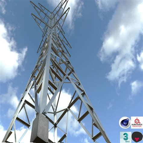 Electrical Transmission Tower 3D model | CGTrader