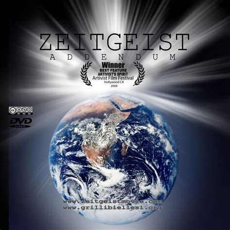 the dvd cover for zeitgeist's adrenium, which features an image of the ...