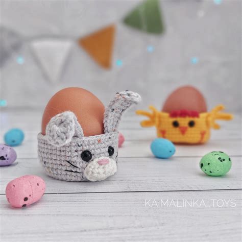 Easter Egg Basket Crochet Pattern - printable PDF - Amigurumi Today Shop