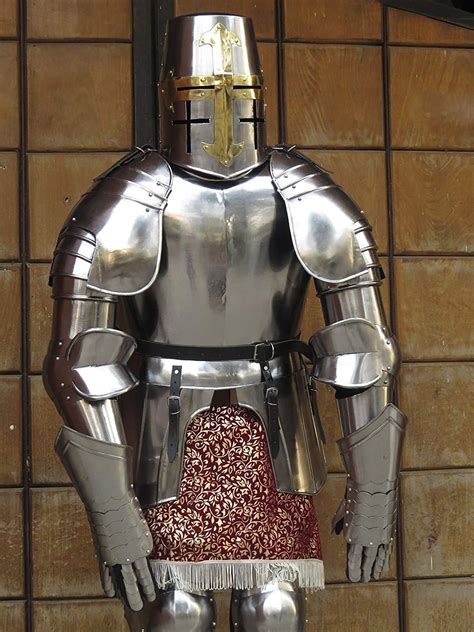 NauticalMart LARP Crusader Style Armor Adult Knight Suit Of Armor - Knives, Swords & Blades