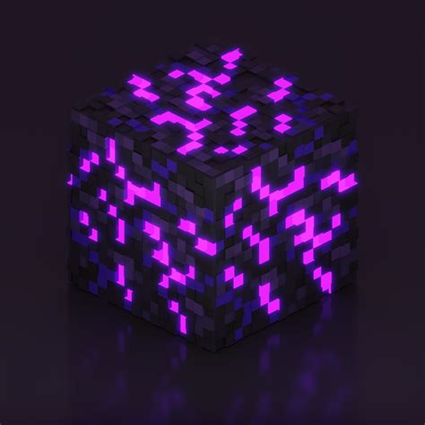 Crying Obsidian block from Minecraft! : r/blender