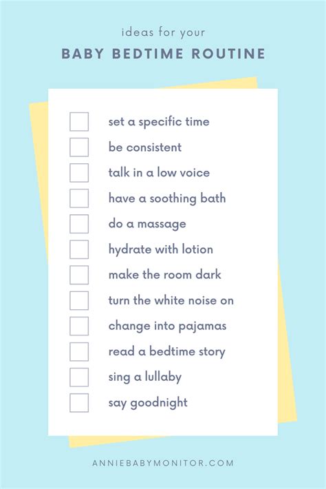 10 Ideas for Your Baby Bedtime Routine - Annie Baby Monitor