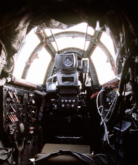 A view the tail gunner station in a B-52D : r/cockpits