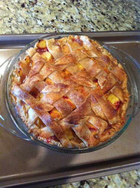 Sour Cream Peach Pie: pastry dough 4 cups sliced peeled peaches (7-8 peaches) 1 cup sugar 5 ...