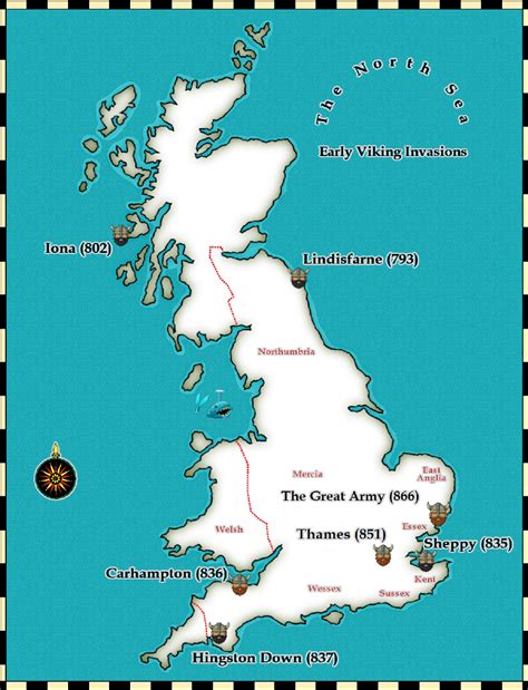 Map Of England During Viking Raids - Franny Antonietta