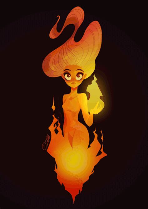 Fire Girl Concept art by Samantha Germaine 3d by Daiany... | Cute art ...