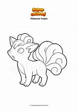Coloring Page Pokemon Vulpix  Supercoloredcom sketch template