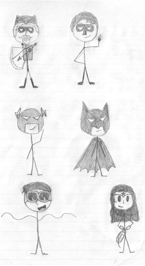 Stick figure superheroes by CartoonLover159 on DeviantArt