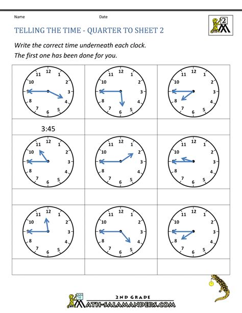 grade 3 telling time worksheet read the clock 1 minute intervals k5 ...