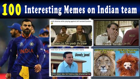 100 Interesting Memes on Indian Cricket Team | Trendies Info - YouTube