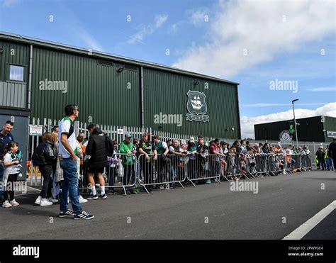 Plymouth Argyle fans arrives during the Sky Bet League 1 match Plymouth ...