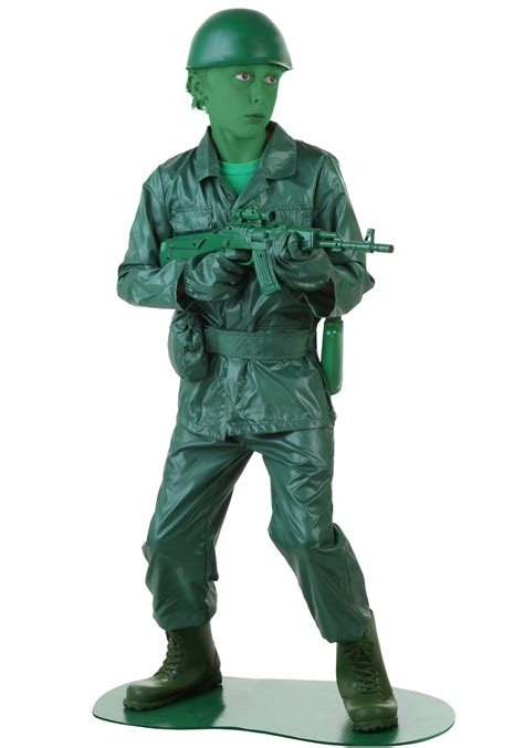 Child Green Army Man Costume