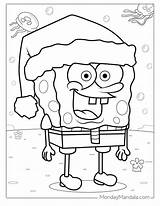 Its A Spongebob Christmas Coloring Pages sketch template