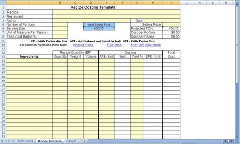 Recipe-Costing-Template_blank | by Chef's Resources Plate Co… | Flickr