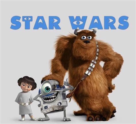 Monsters Inc x Star Wars Crossover :) | Star wars humor, Star wars jokes, Star wars nursery