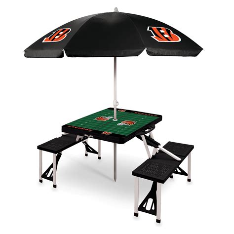 Picnic Table Portable Folding With Seats & Umbrella