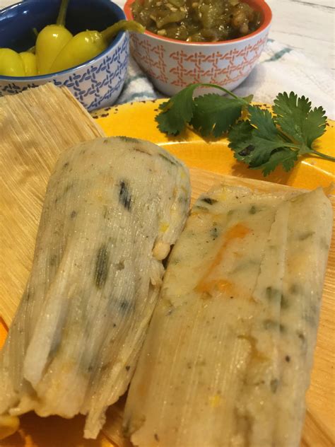 Shortcut Green Chile Corn Tamales with Cheese - The Busy Abuelita ...