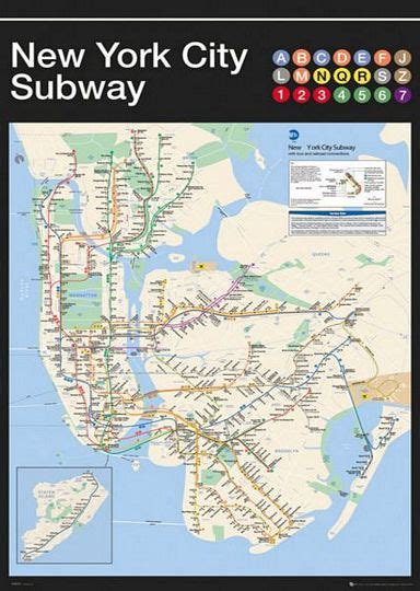 NY SUBWAY MAP Full Network - Athena Posters