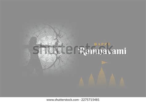 Vector Illustration Lord Rama Bow Arrow Stock Vector (Royalty Free ...