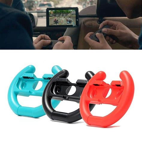 Splendid&Co.-$19.99-Nintendo Switch Joy-Con Handle Steering Wheel Controller Black