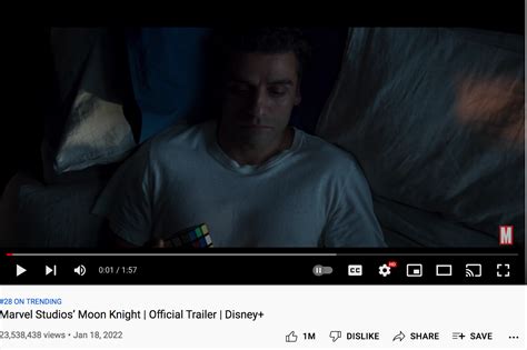 Moon Knight Trailer Garners 1 Million Likes on YouTube, A First for the MCU