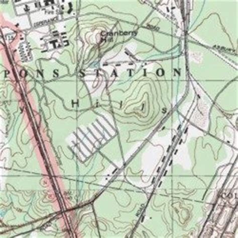 Naval Weapons Station Earle, New Jersey [Marlboro USGS Topographic Map ...