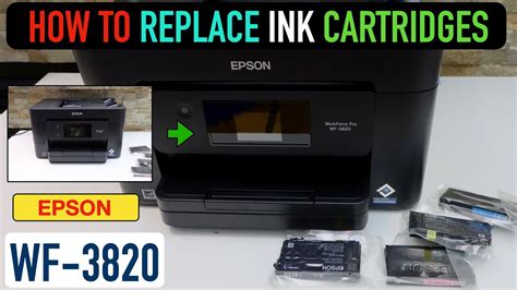 Epson WorkForce Pro WF- 3820 Ink Cartridge Replacement. - YouTube