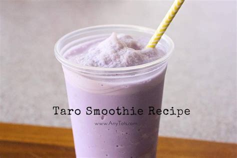 Taro Smoothie Recipe: How to Make Homemade Taro Smoothie - Any Tots