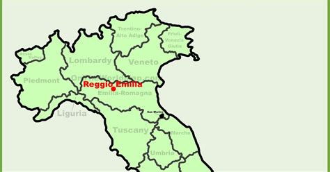 Reggio Emilia Italy Map | Tourist Map Of English