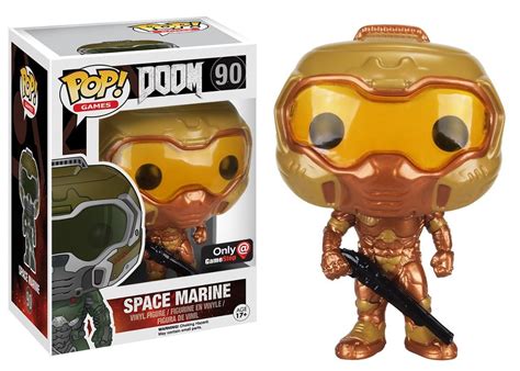 Buy Funko Pop! Games DOOM Gold Space Marine #90 (Exclusive) Online at desertcartUAE