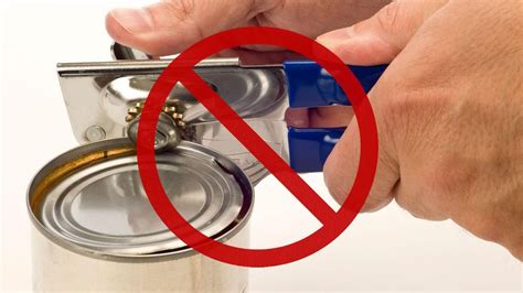 How To Open A Can Without A Can Opener | Can opener, Canning, Survival tips