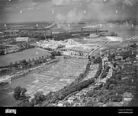 An aerial view of Greenhithe , Kent . 1939 Stock Photo - Alamy