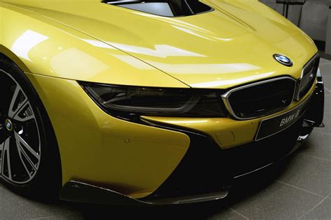 Austin Yellow BMW i8 On Display With Multiple AC Schnitzer Bits | Carscoops