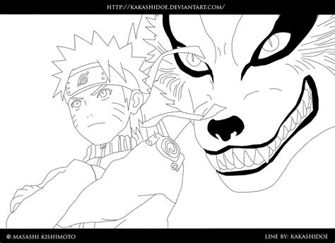 Naruto Fox Coloring Pages