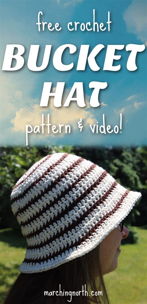 Easy Striped Crochet Bucket Hat (Free Pattern & Video!) | Marching North