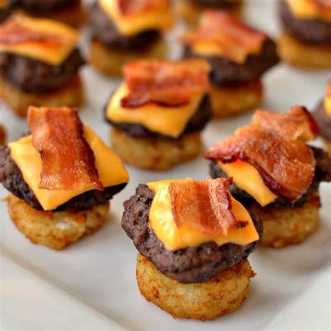 Mini Bacon Cheeseburger Bites - Small Town Woman