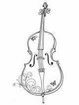 10  Free Cello Coloring Pages For Creative Fun And Relaxation sketch template