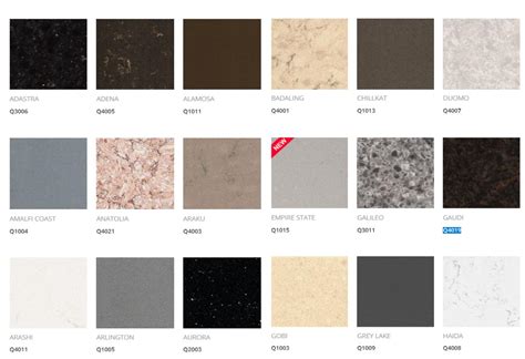 Quartz colors for kitchen countertops, bathroom Vanities, fireplace ...