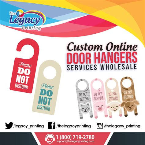 Custom Online #Door_Hangers #Printing_Services Wholesale. https://www.thelegacyprinting.com/door ...